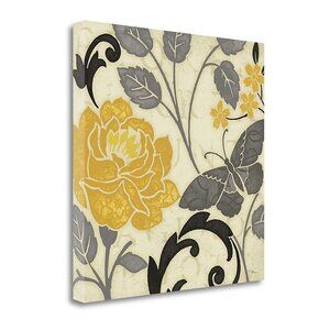 Tangletown Fine Art Perfect Petals I Yellow Pela Studio 18-in H x 18-in W Canvas